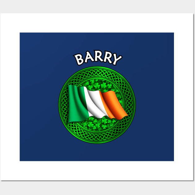 Irish Flag Clover Celtic Knot - Barry Wall Art by Taylor'd Designs